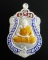 เหรียญเสมาหลวงปู่ปัญญา วัดหนองผักหนาม เนื้อเงินลงยา