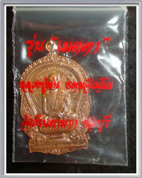 เหรียญนั่งพาน ลป.ม่น วัดเนินตามาก ปี 37