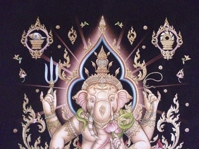 ภาพสกรีนพระพิฆเนศ (เทพเจ้าแห่งความสำเร็จ)