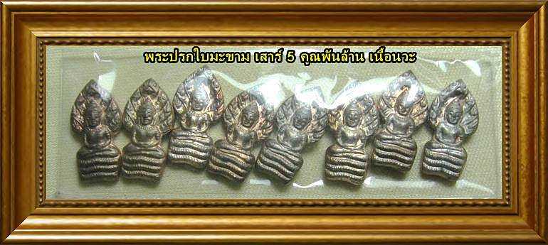ทีเดียว 8 องค์ พระปรกใบมะขาม หลวงพ่อคูณ รุ่นเสาร์ 5 คูณพันล้าน เนื้อนวะ ปี 37 สวยๆเลยครับ