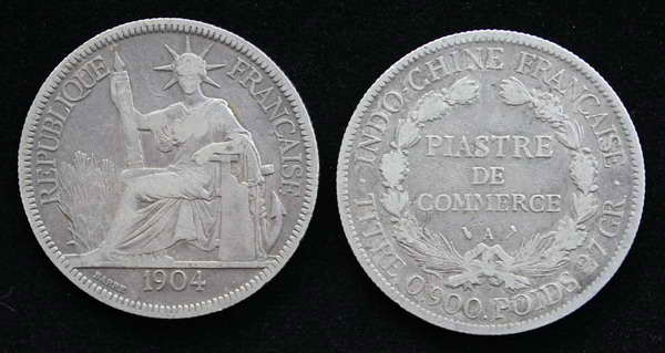 >>> เหรียญเงินเก่า อินโดจีน ค.ศ.1904 อายุ 107 ปี