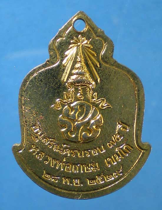 เหรียญหลัง ภปร.ปี29 หลวงพ่อเกษม สุสานไตรลักษณ์ ลำปาง