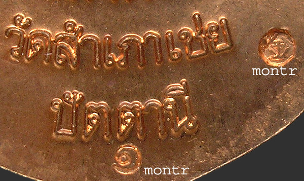 เหรียญหลวงพ่อทวด สรงน้ำมงคล88 อ.ทอง วัดสำเภาเชย บล็อกนิยม "เขี้ยวงู"