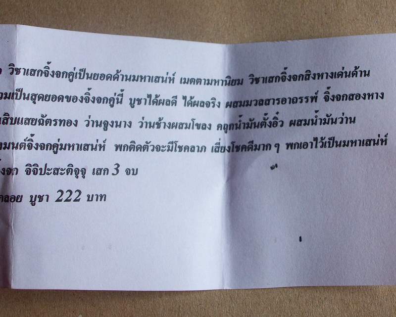 จิ้งจกคู่สองหางอาบน้ำมันว่านดอกทอง พร้อมใบคาถา