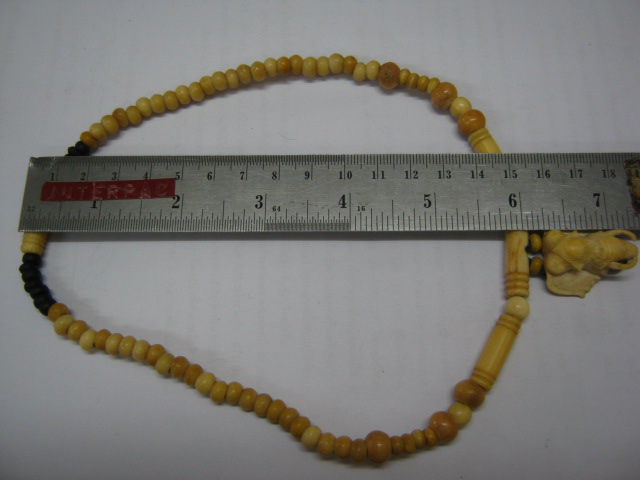 สร้อยงาช้างแท้ๆ100%กำลังฉ่ำ (มือสอง)ยาวประมาณ 14 นิ้ว (งานทำเอง)