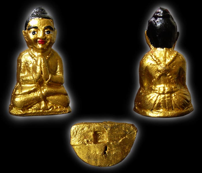 กุมารทองแดงน้อย เนื้อดินอาถรรพณ์ลงทอง หลวงปู่ขุ้ย วัดซับตะเคียน