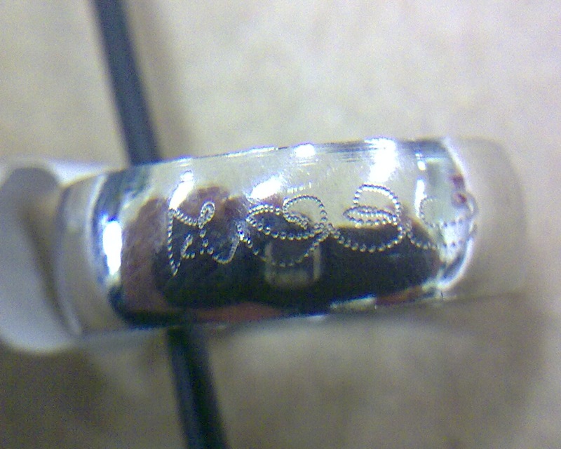 แหวน Stainless Steel หลวงพ่อเปิ่น วัดบางพระ จ.นครปฐม เบอร์ 18 พร้อมจารรอบแหวน