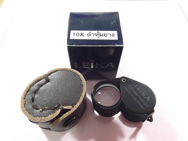 วัดใจเคาะเดียวครับกล้องleika10*18mmสีดำ(MAND IN GERMANแท้ๆ)ฟรีผ้าไมโคร1ผืน