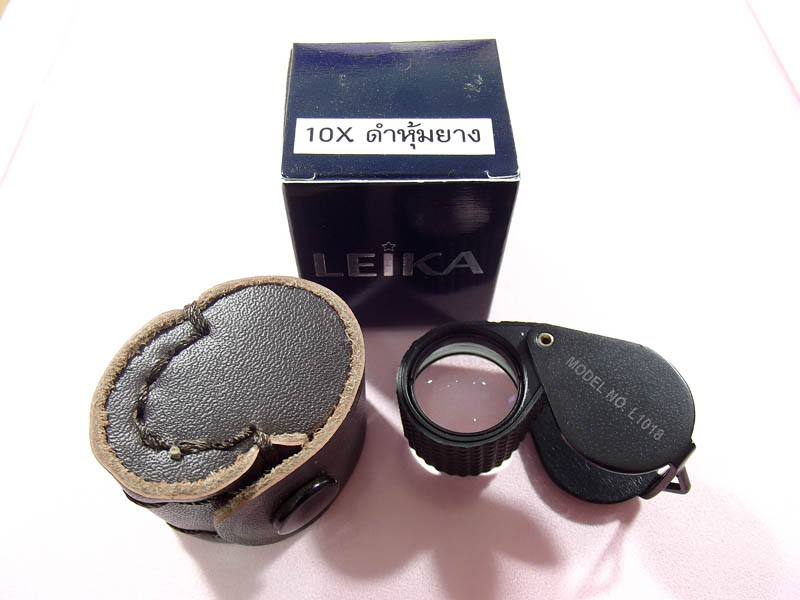 วัดใจเคาะเดียวครับกล้องleika10*18mmสีดำ(MAND IN GERMANแท้ๆ)ฟรีผ้าไมโคร1ผืน