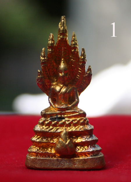 พระนาคปรกหลวงตามหาบัว วัดป่าบ้านตาด ที่ระลึกบรรพชาอุปสมบทปี 51 สวย+กล่องเดิม ตอกโค๊ดเลขสวย 119