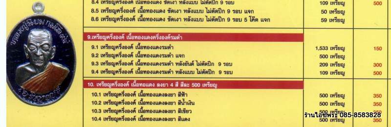 เคาะเดียว.เหรียญหลวงปู่นิยม รุ่นเจริญพรเมตตามหานิยม ออกวัดแจ้งนอก เนื้อทองแดงลงยา ครบ 4 สี 4 เหรียญ