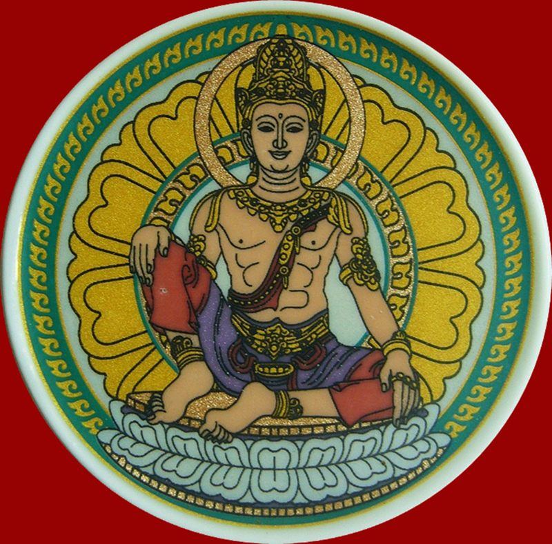 กระเบื้องเคลือบ องค์พ่อจตุคามรามเทพ  รุ่นเศรษฐีปาฏิหารย์