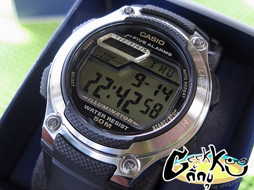 นาฬิกา Casio Standard Digital รุ่น W-212H-9AVDF แท้และใหม่ เคาะเดียว .