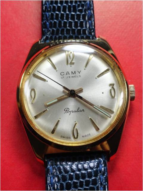 CAMY swiss ระบบไขลาน กะหลั่ยทองอย่าหนาครับ สภาพเก่าเก็บ ซื้อมาไม่ค่อยได้ใช้งานครับ เคาะเดียว