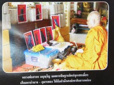เสือมหาอำนาจอุดผงพราย ปลุกเสกเดี่ยวโดยหลวงพ่อสาคร วัดหนองกรับ จ.ระยอง เนื้อสำริด