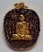 (((เหรียญตาลปัตร))) รุ่นรวยยั่งยืนอายุ 91 ปี หลวงพ่อรวย วัดตะโก เนื้อกะหลั่ยทองลงยาสี