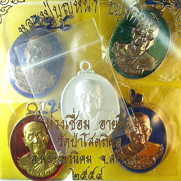 หลวงปู่บุญหนา ห่วงเชื่อม อายุยืน (1 ชุด)