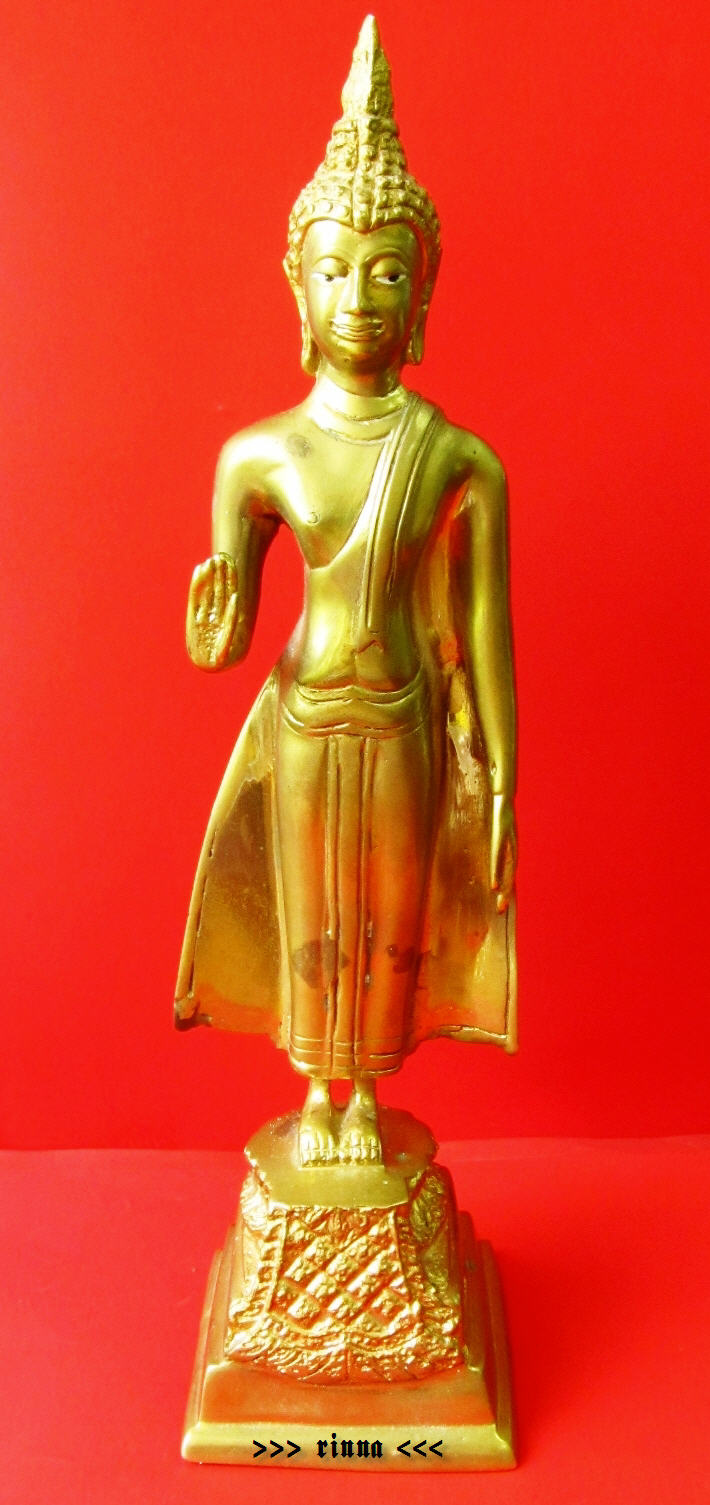 ((เริ่ม 599.- ))พระพุทธรูปบูชาปางห้ามญาติ เนื้อทองเหลือง ฐานกว้าง ๒ นิ้วครึ่ง สูง ๙ นิ้วครึ่ง !!!!!