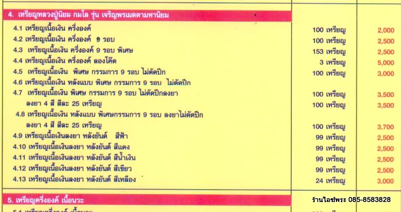 เหรียญ หลวงปู่นิยม รุ่นเจริญพร เนื้อเงินลงยา หลังยันต์ สีฟ้า วัดแจ้งนอก หมายเลข 36
