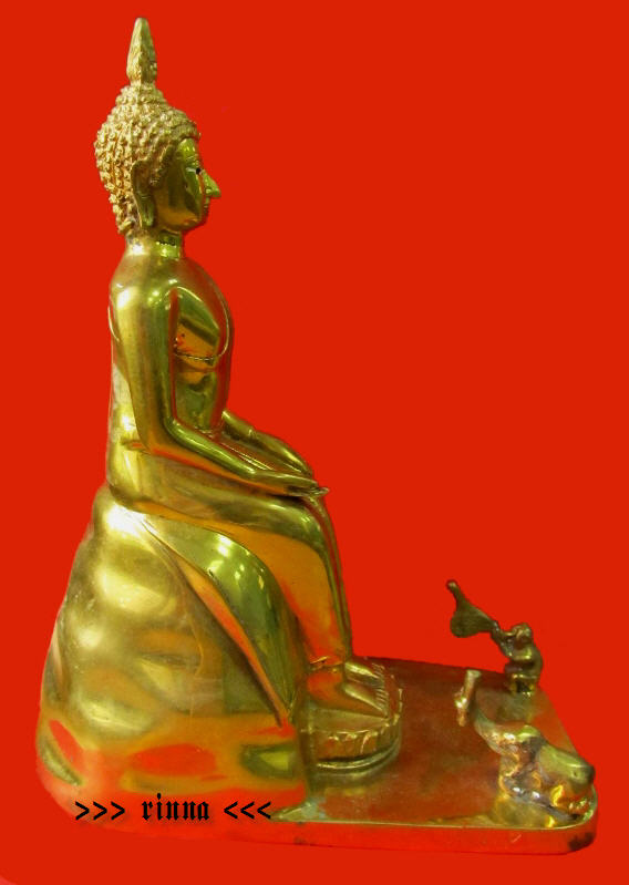 ((เริ่ม 799.- ))พระพุทธรูปบูชาปางป่าเลไลย์ เนื้อทองเหลือง ฐาน ๕ x ๑๐ นิ้วสูง ๑๒ นิ้ว !!!!!