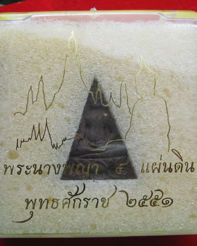 พระสมเด็จนางพญา 9 แผ่นดิน สุดยอดมวลสาร ผสมเกษา9สมเด็จพระราชาคณะ ปี2551