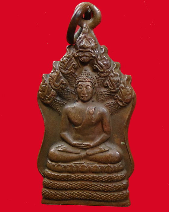 เหรียญนาคปรกนาสีดา หลวงปู่เทสก์ วัดหินหมากเป้ง หนองคาย # 4