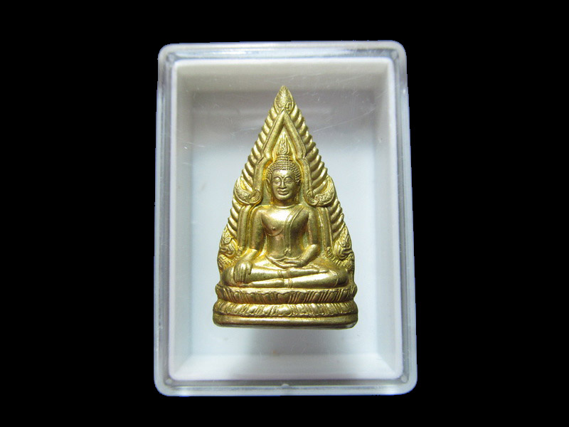 พระพุทธชินราชปั้ม ที่ระลึกสร้างอุโบสถ วัดชากหมาก ปี42 เริ่ม20บาท/J.184