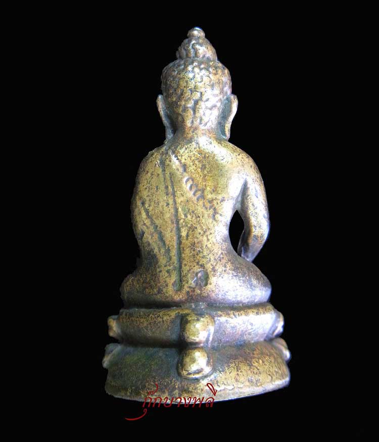 พระกริ่ง นะ โภคทรัพย์ ปัดฐานทอง โค้ตนะ โค้ตดอกบัว มีหมายเลข 786 วัดสุทัศน์เทพวราราม ปี พ.ศ. 2544