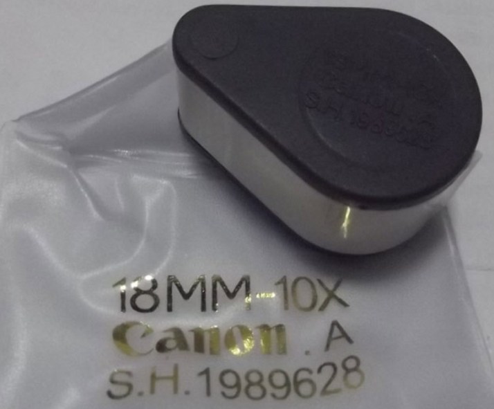 สุดยอดกล้องส่องพระCANON.A 18MM-10X S.H. สีเทาขาว หายาก เลนส์achromatic 3ชั้นเคลือบผิวม่วง ถนอมสายตา