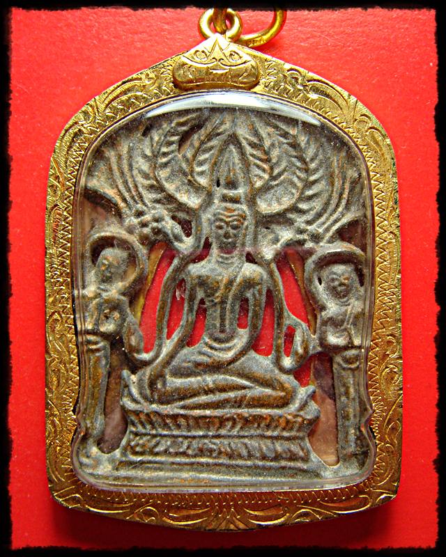 พระปรุหนัง เนื้อชิน เลี่ยมเดิมจากวัดพระศรีมหาธาตุ (วัดพระใหญ่) พิษณุโลก