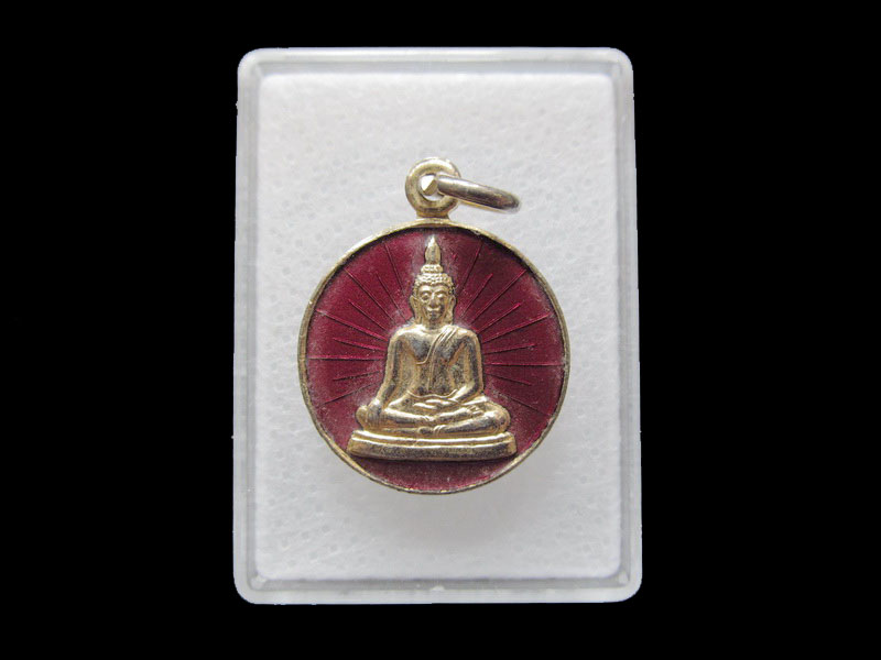 เหรียญลงยาพระพุทธ วัดคณิกาผล งานผูกพัทธสีมา ปี 2525 003/05.. เริ่ม20บาท/ T.052