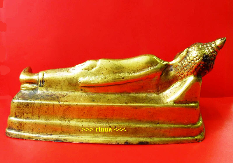 ((เริ่ม 299.-))พระบูชาปางไสยาสน์ เนื้อทองเหลือง ยาว ๖ นิ้ว ฐานอุดดิน ราคาเบาๆ !!!!!