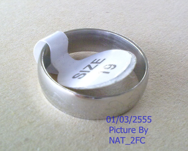 แหวน Stainless Steel หลวงพ่อเปิ่น วัดบางพระ จ.นครปฐม เบอร์ 18 พร้อมจารรอบแหวน