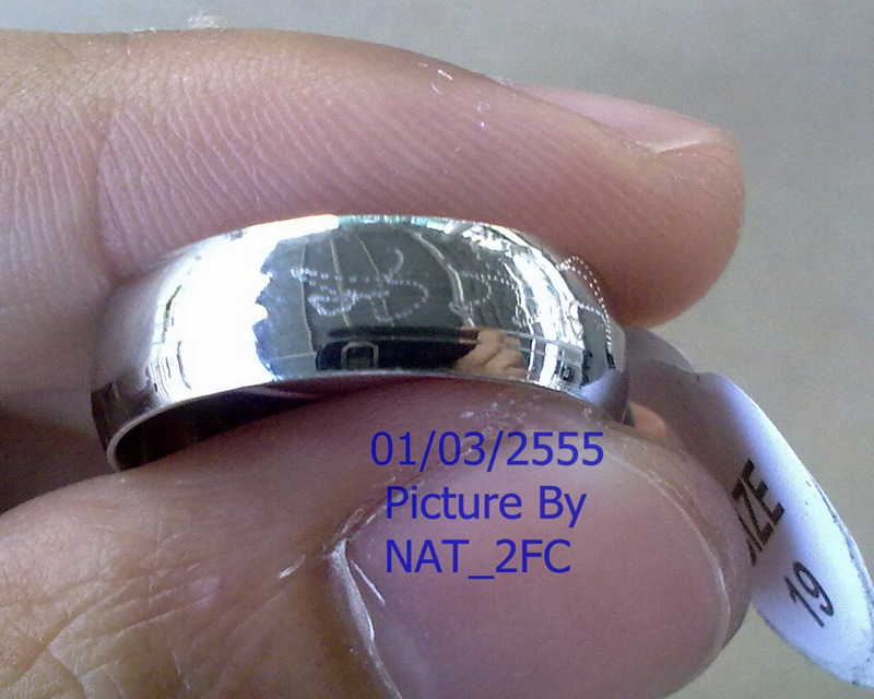 แหวน Stainless Steel หลวงพ่อเปิ่น วัดบางพระ จ.นครปฐม เบอร์ 18 พร้อมจารรอบแหวน