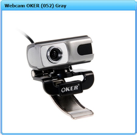 กล้องถ่ายวีดีโอและภาพนิ่ง ความละเอียดสูง 16 ล้านพิกเซล Webcam OKER (052) Gray