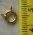 ห่วงสปริงกลม ทองแท้ 90  ไซร์เล็กสุด  นน 0.4 กรัม  เคาะเดียว 