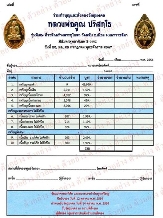 เหรียญหลวงพ่อคูณ หลังพระปิดตาหัวจรวด รุ่นเปิดกรุวัดพลับ เนื้อเงิน โค้ด+หมายเลข 1297 ปี 2547 กล่อง