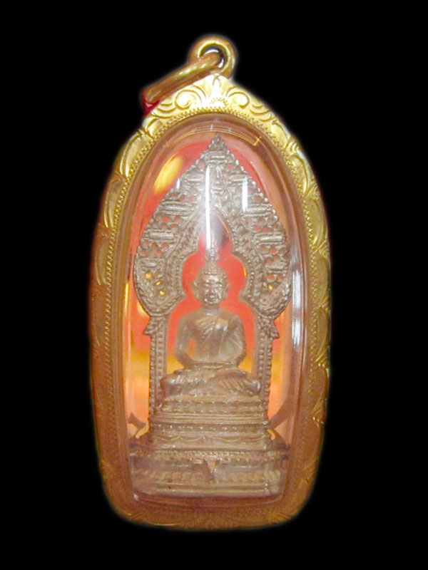 พระกริ่งนิรันตราย เนื้อเงิน เลี่ยมทองพร้อมใช้ครับ