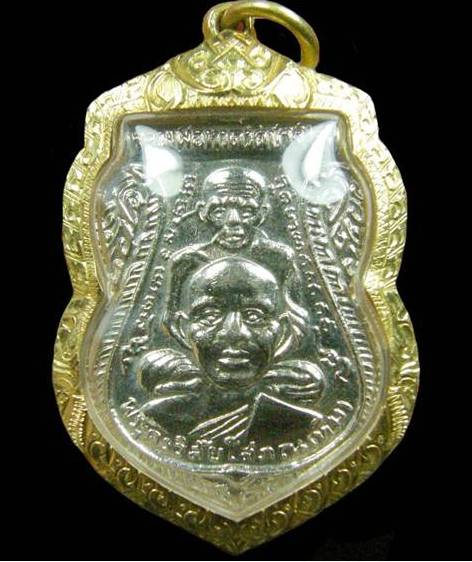 หลวงปู่ทวด พุฒซ้อน ปี 2511 หูขีด วงเดือนหลังเลข ๕ (นิยม) อัลปาการ์ชุบ นิกเกิ้ล ผิวสวยสุดๆ 