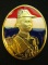 วัดใจ๑๑ ชุบทอง ลงยาธงชาติองค์เหรียญเสด็จพ่อรัชกาลที่ 5 กำลังแผ่นดินปลุกเสกวัดพระแก้ว พศ. 2546 ชุบทอง