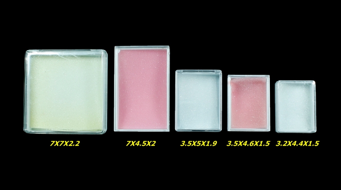 กล่องอะคริลิค 5 รุ่น 5 แบบ 5 ขนาด คละไซร์รวม 100 ใบ ในราคาพิเศษ