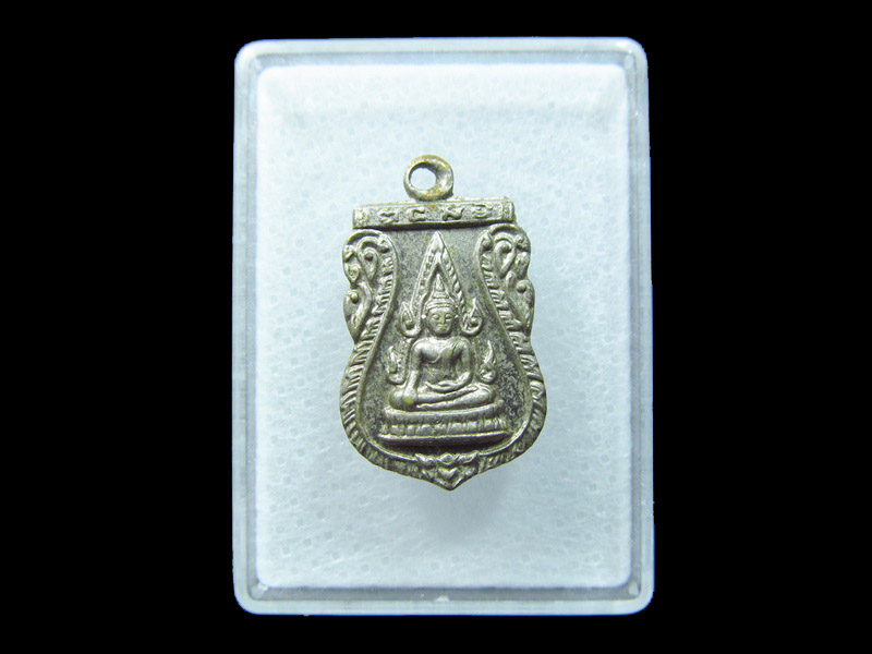 พระพุทธชินราช หลังนางกวัก ยันต์นะชาณีติ กะไหล่เงิน. เริ่ม20บาท/ C.052