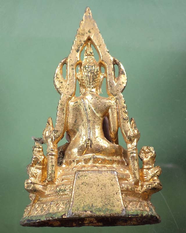 รูปหล่อพระพุทธชินราช ชุบทอง ฐาน 1.5 นิ้ว สูง 2.5 นิ้ว **เคาะเดียว**