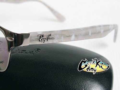 Ray Ban กรอบแว่นรุ่นใหม่ ทรงกรอบเต็มสีกัน (ดำ-เทา) ก้านขาสปริง รุ่นนี้ขาสวยมากครับ