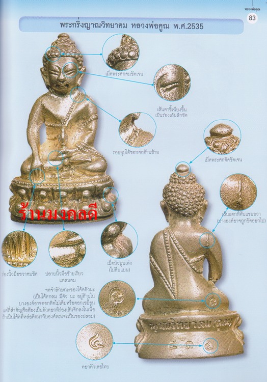 หนังสือรวมวัตถุมงคลและประวัติ ข้อมูลการสร้าง ชี้ตำหนิ หลวงพ่อคูณ ปริสุทโธ วัดบ้านไร่ ของไทยพระ