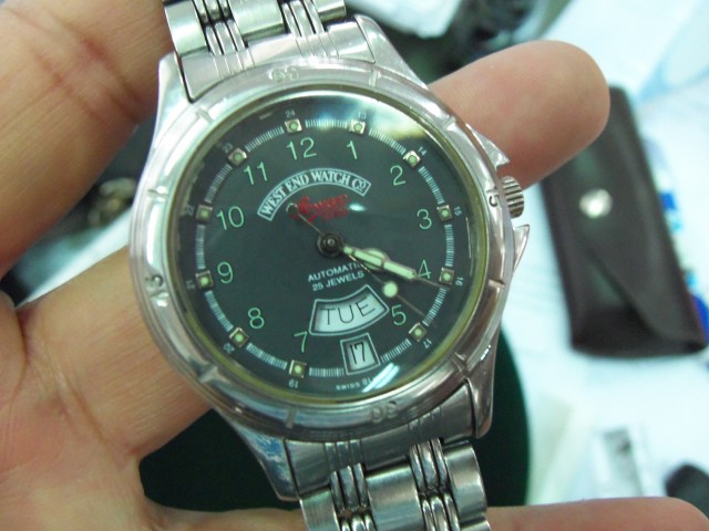 นาฬิกา WESTEND WATCH สวิสแท้ๆ เพชร 25 เม็ด สายดับเบิ้ลล็อค