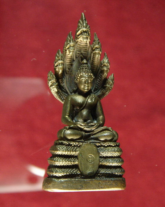 เคาะเดียว พระนาคปรกรุ่นแรก เนื้อนวะ  หลวงปู่บุญมี ปริปุณโณ วัดป่านาคูน อ.บ้านผือ จ.อุดรธานี 