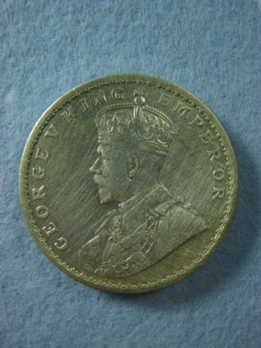 เหรียญเงินโบราณรูปีอินเดียเงินแท้ ปี 1913 (เหรียญหัวหนาม) พระเครื่อง พระแท้  Webpra เว็บ-พระ.คอม