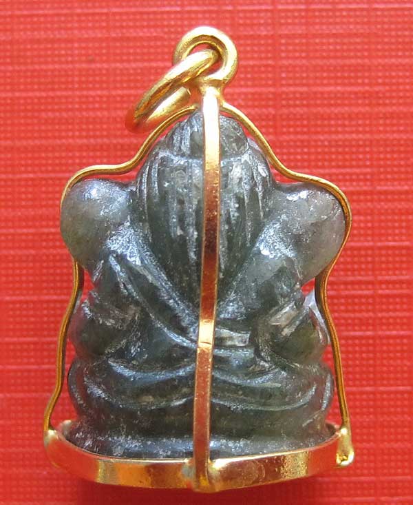 สูง 2 เซนติเมตร พิฆเนศรแกะจากหยกพม่า หลวงปู่คำบุ คุตฺตจิตโต จ.อุบลราชธานี ปลุกเสก!!