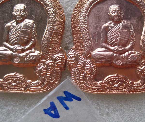 2 เหรียญมหาปราถนาไตรมาส ปี 54 หลวงปู่บุญหนา ธมฺธินโน อ.พนัสนิคม จ. สกลนคร สวยแชมป์!!